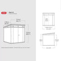 Keter Ashwood Signature 7ft 1" x 7ft 1" (2.16 x 2.16m) Storage Shed