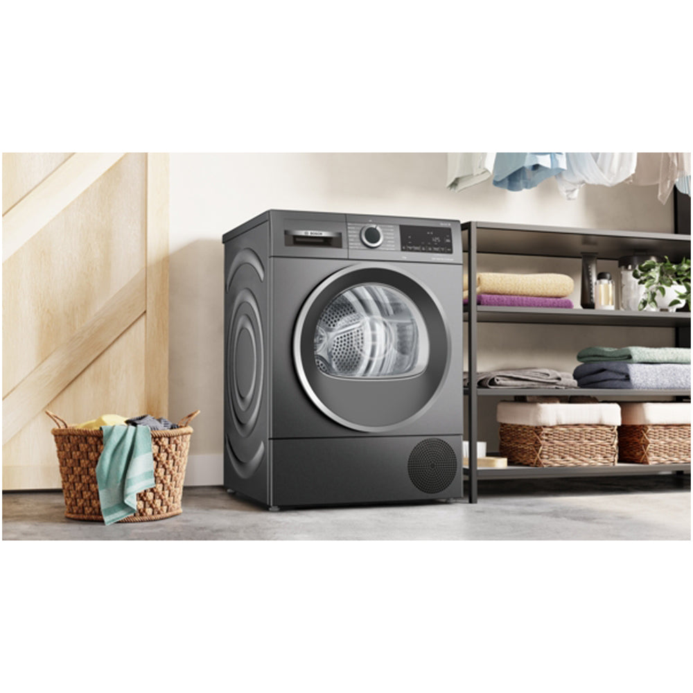 Bosch WQG245R1GB Series 6 9kg Heat Pump Tumble Dryer Graphite - A+++ Rated